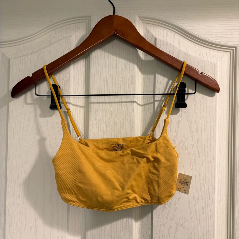 Anthropologie Mustard Camisole Top